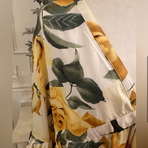 NWT Junk Gypsy QMP Floral Boho Tie Waist Maxi Dress - Picture 5 of 10